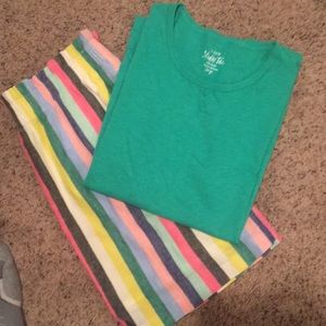J Crew skirt and studio tee